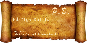 Pólya Delila névjegykártya